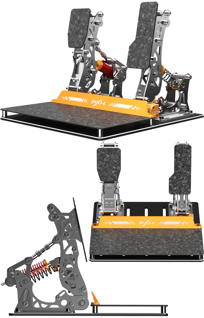 PXN Vector X Pedals – profesjonalne pedały simracingowe Load Cell & Angle Dual-Sensor - najważniejsze cechy